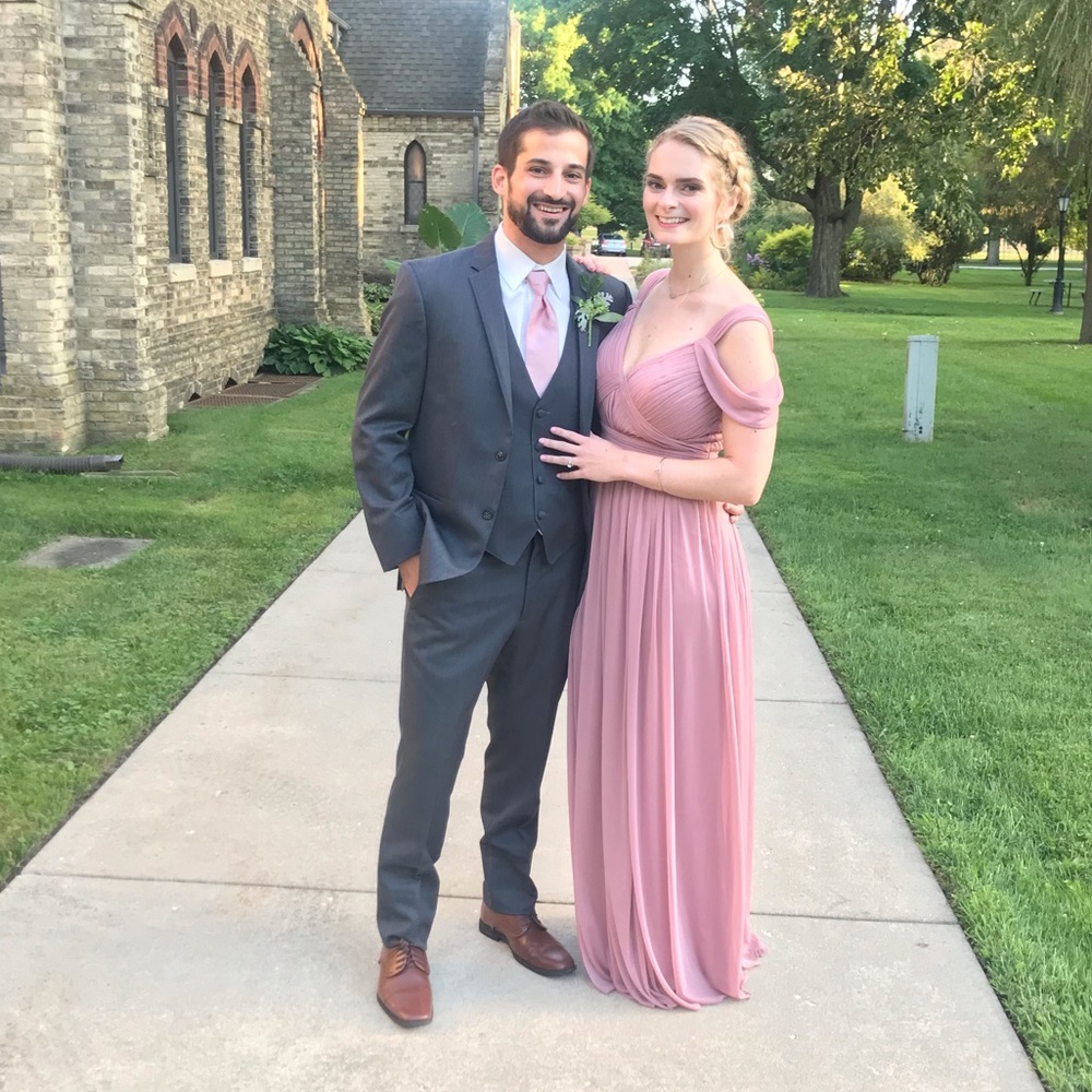 Azazie Calla dusty rose